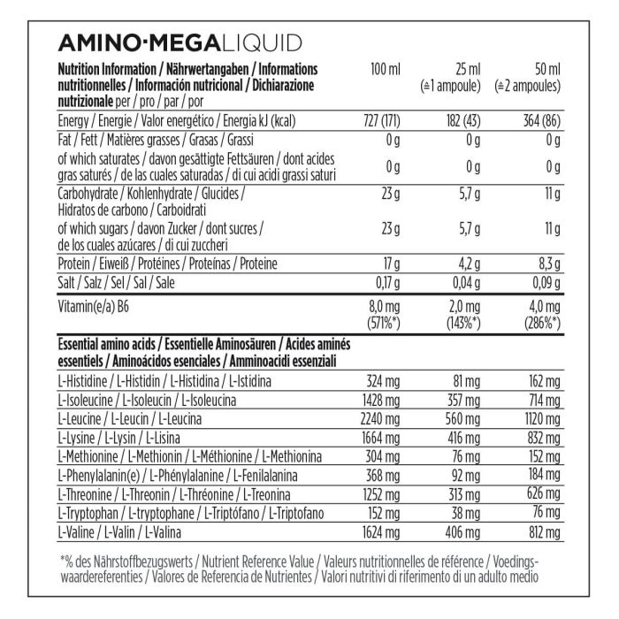 Powerbar black Line Amino Mega Liquid