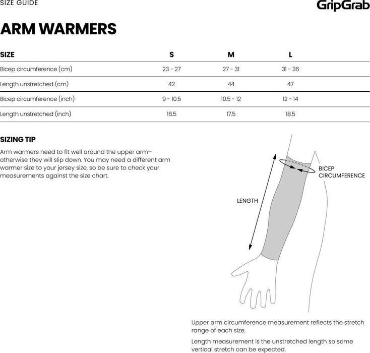 Gripgrab PACR Thermal Arm Warmers M
