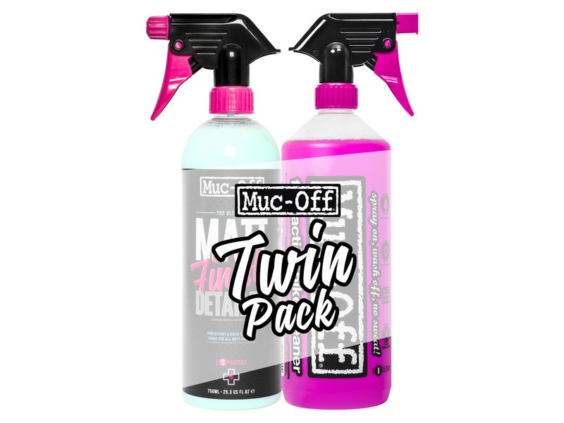 Muc-Off Twin Pack 1l Fietsreiniger 750ml Matt fini