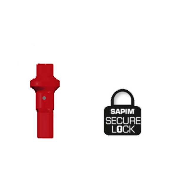 Sapim Aluminium Nippels Double Square Bourdeaux  Secure-Lock