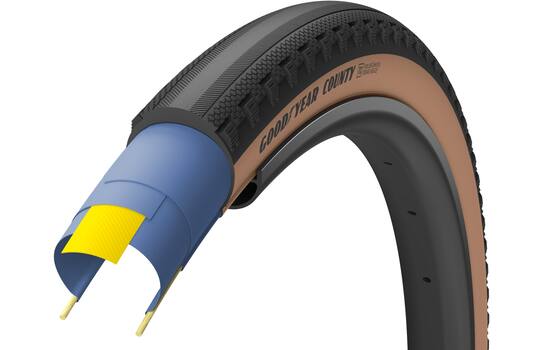 Goodyear County Ultimate Tubeless Complete - Zwart/Skinwall