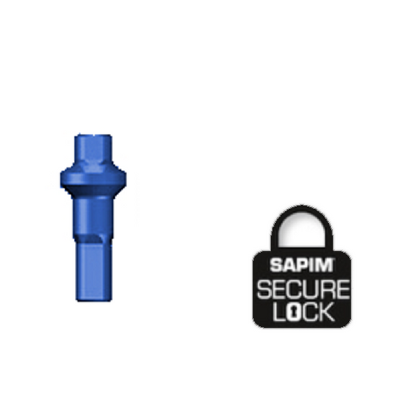 Sapim Aluminium Nippels Double Square Blauw  Secure-Lock
