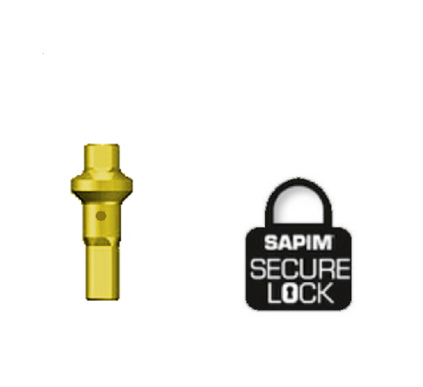 Sapim Aluminium Nippels Double Square Goud  Secure-Lock