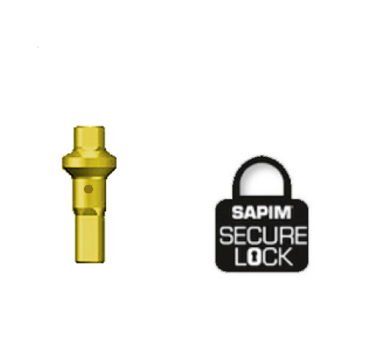 Sapim Aluminium Nippels Double Square Goud  Secure-Lock