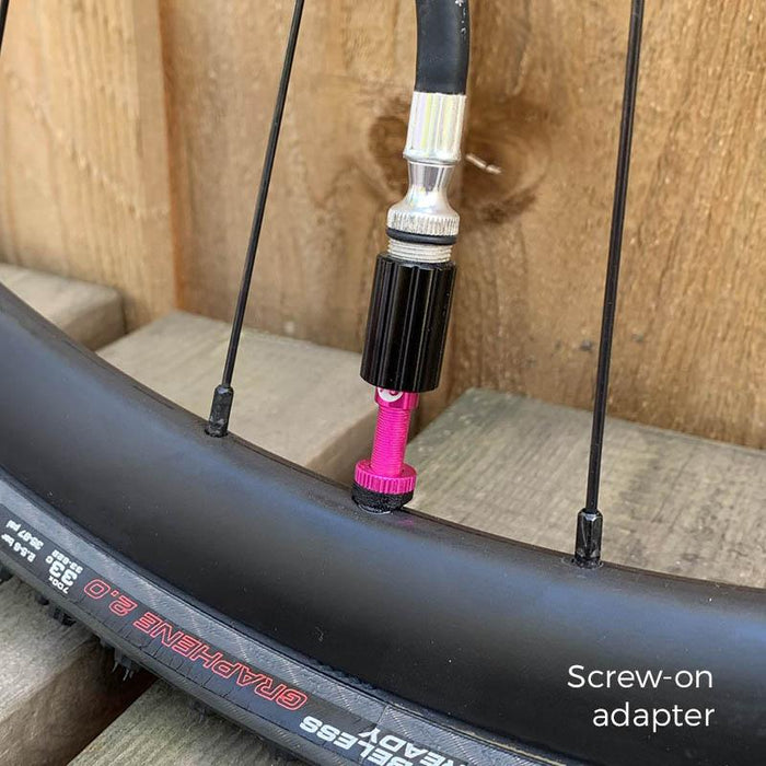 76 Projects adapter voor Hi Flow no Clog! High Volume Tubeless Ventielen