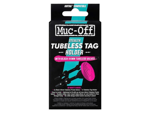 Muc-Off tubeless secure tag mount met 2x 44mm vent