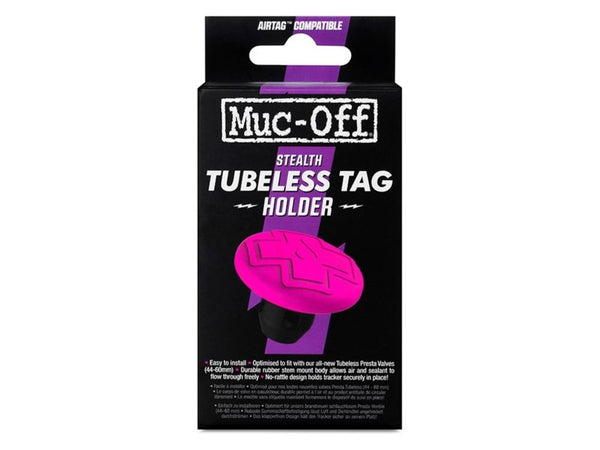 Muc-Off tubeless secure tag mount zwart/roze