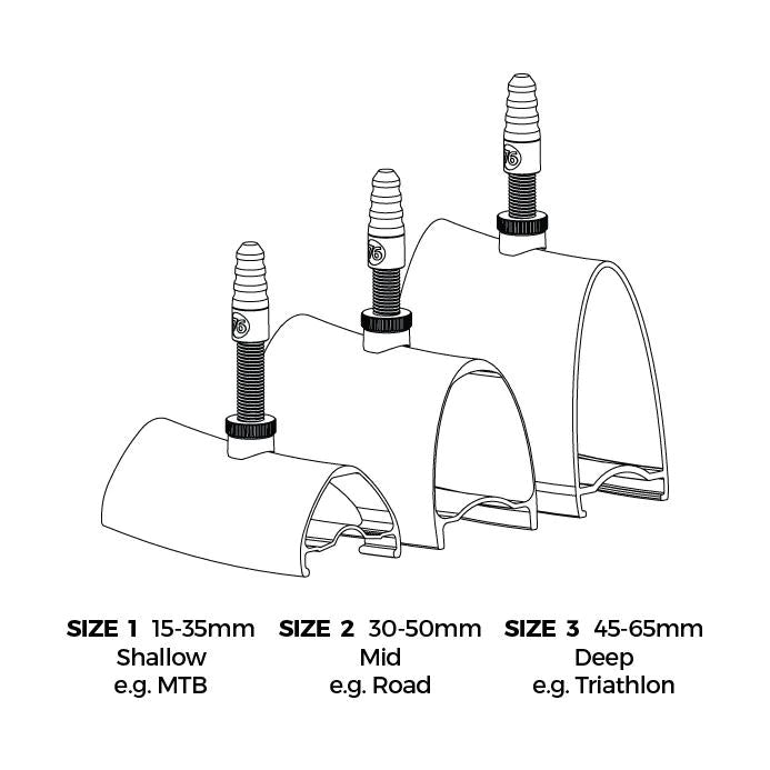 76 Projects Hi Flow no Clog! High Volume Tubeless Ventielen - Size 2