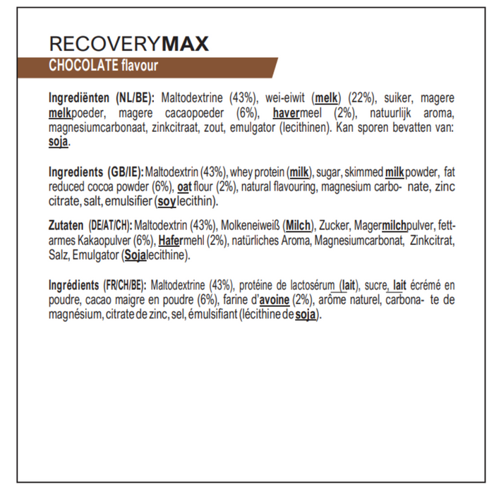 PowerBar Recovery Max Advanced - Chocolate