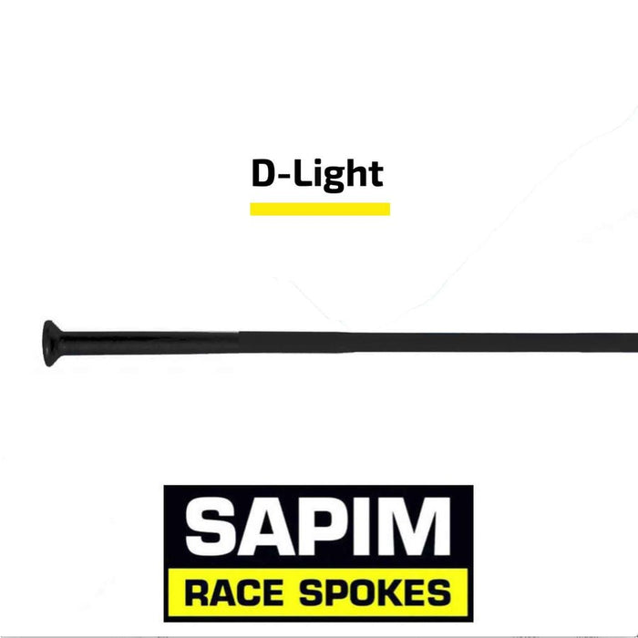 Sapim D-Light spaak Straight Pull - Zwart