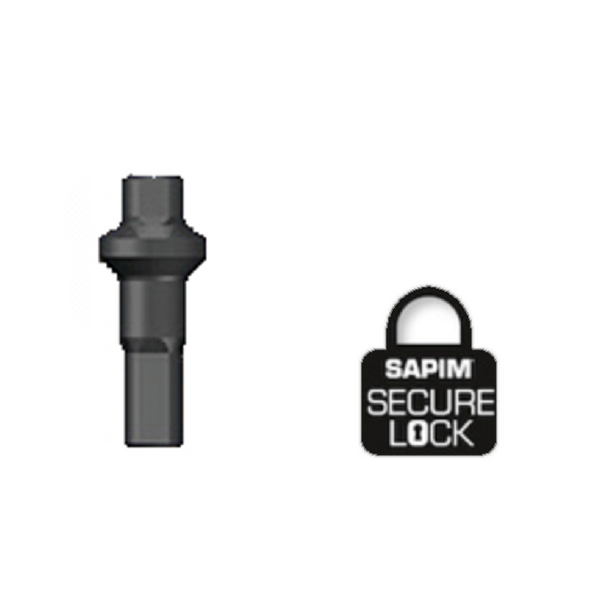 Sapim Aluminium Nippels Double Square  Zwart  Secure-Lock